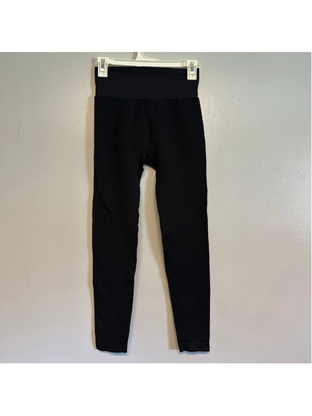 Ryderwear Black Textured Butt Scrunch Leggings Size Small Honeycomb Athletic
